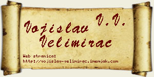 Vojislav Velimirac vizit kartica